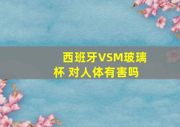 西班牙VSM玻璃杯 对人体有害吗